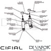 Cifial 31730STH U Technovation 465 Straight 2 Hole Deck Bath Filler Dimension